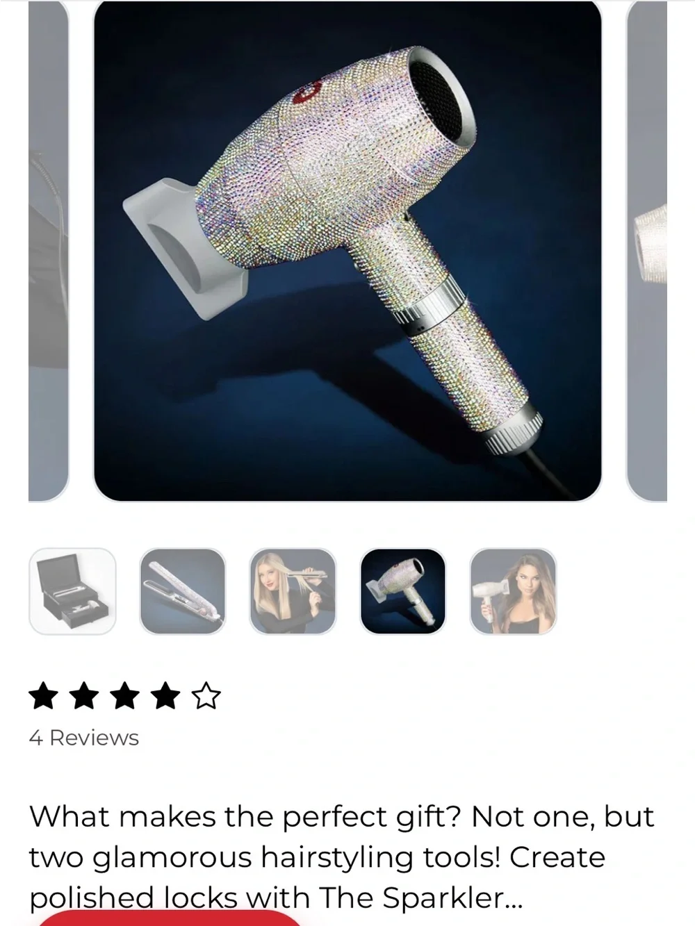 CHI Crystal-Embellished Hair Accessory in Pink